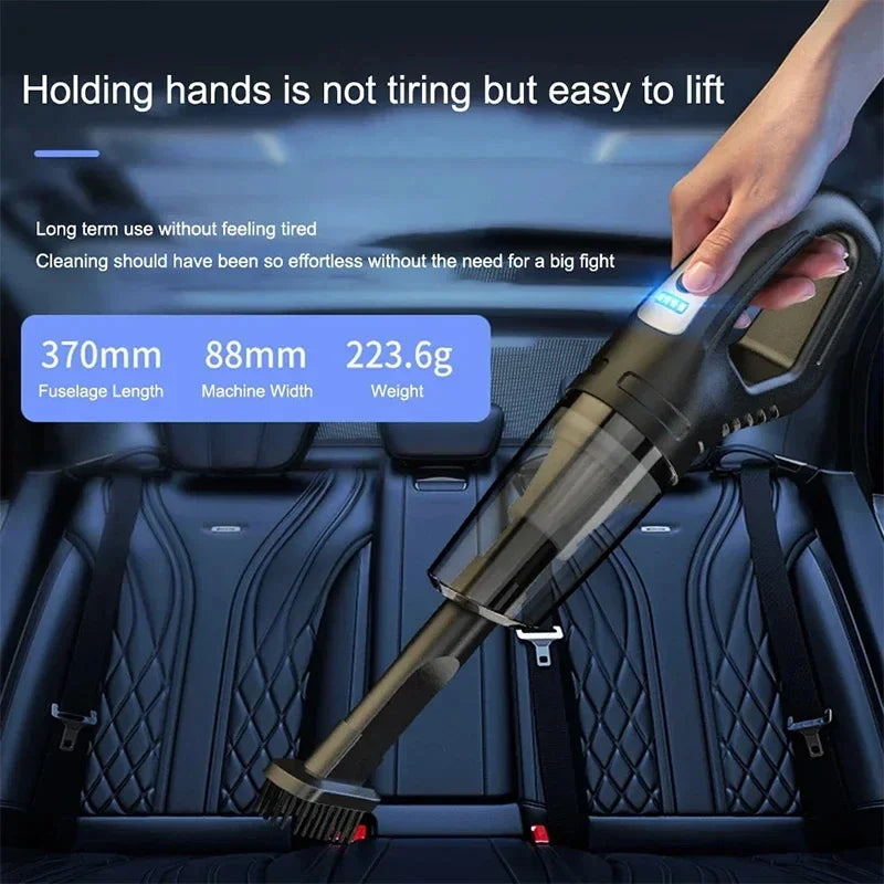 High-Power Portable Car Vacuum Cleaner 6998000Pa – Wireless & Fast Cleaning